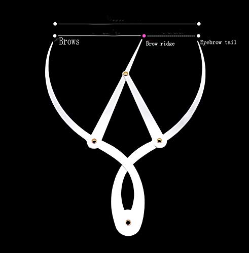 Golden Ratio Calipers - Stainless Steel Eyebrow Measuring Tool 1:1.618 for Tattoo, Makeup & Beauty Design - Perfect for Artists, Cosmetologists & Tattoo Professionals