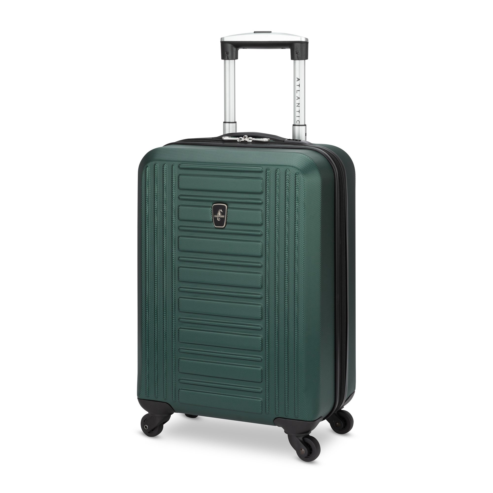 Atlantic Acclaim II 3-Piece Luggage Set - Lightweight Spinner Suitcase with TSA Lock, Durable Hardshell Carry On & Checked Bags (Black) - Perfect for Business Travel, Family Vacations & International Trips