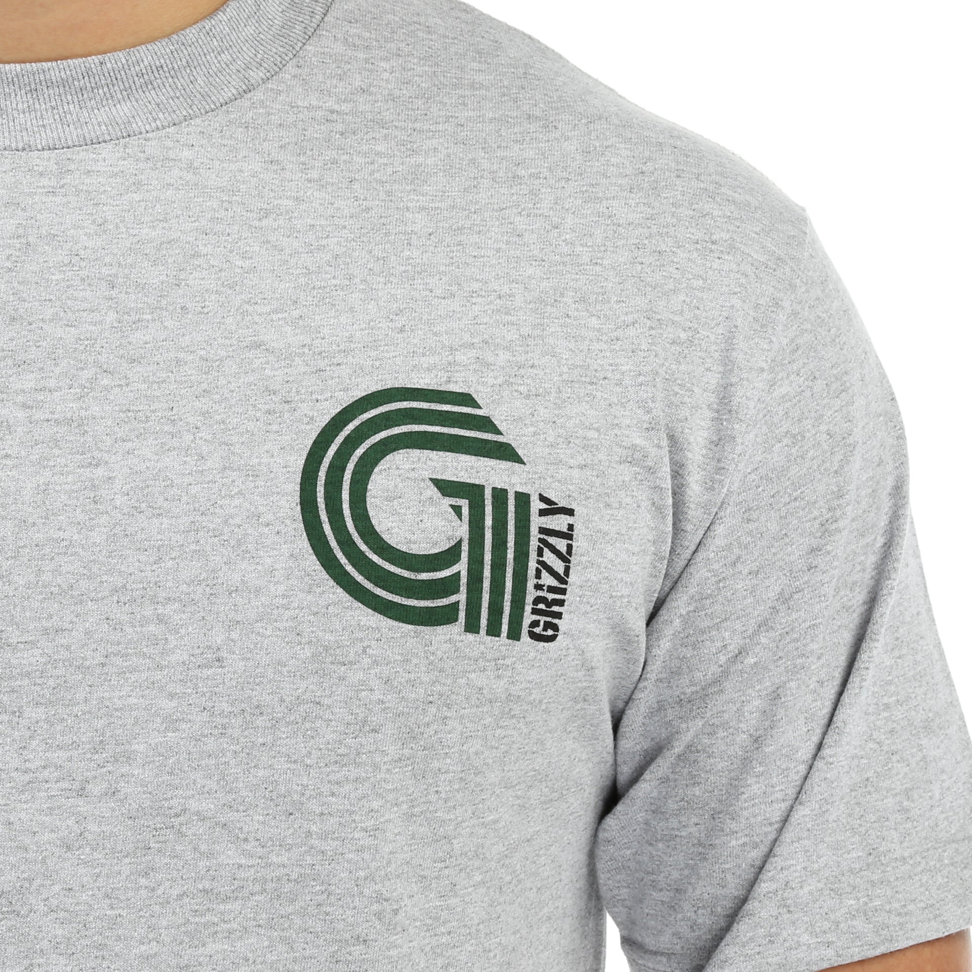 Grizzly Certified G Tee - Premium Cotton T-Shirt for Men & Women - Heather Grey - Comfortable Casual Wear for Everyday & Outdoor Activities