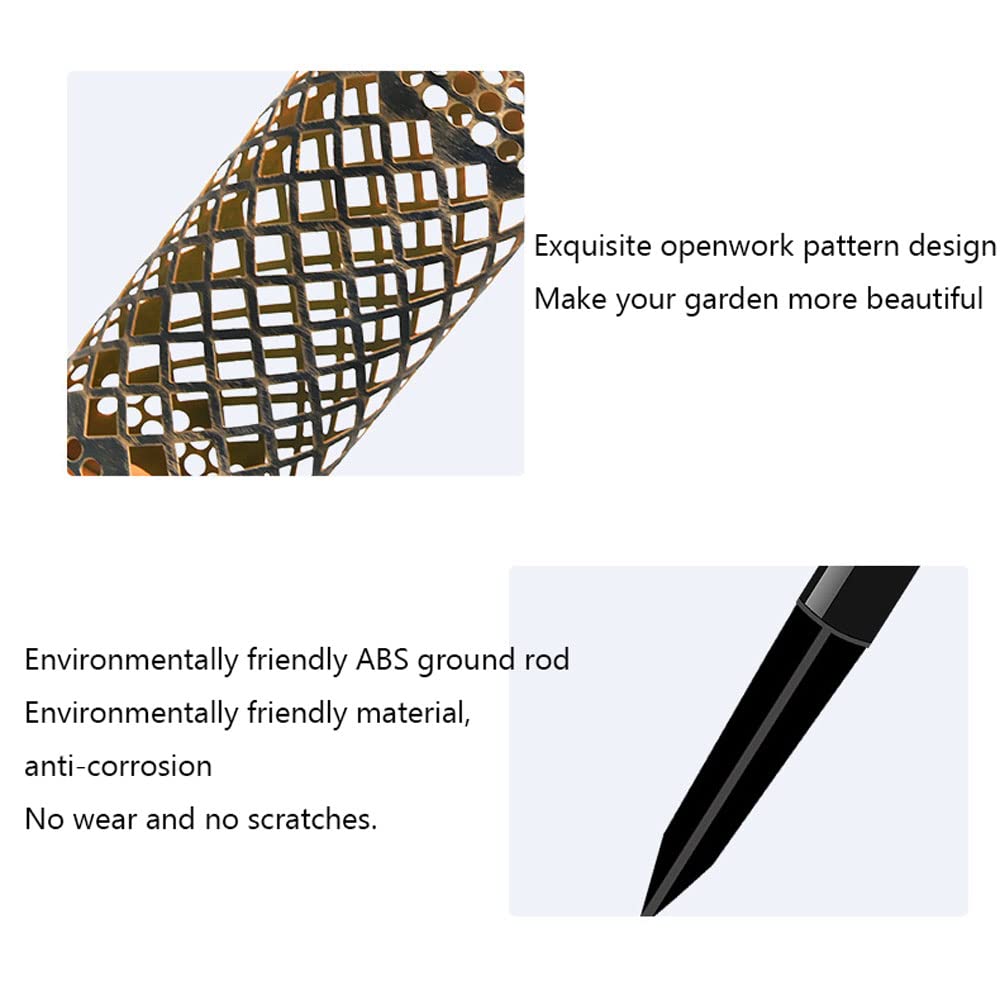 Solar Powered LED Landscape Lights - Waterproof Outdoor Floor Plug Lamp for Garden, Lawn, Villa, Deck & Pathway - ABS Solar Light for Terrace, Patio & Walkway Decoration