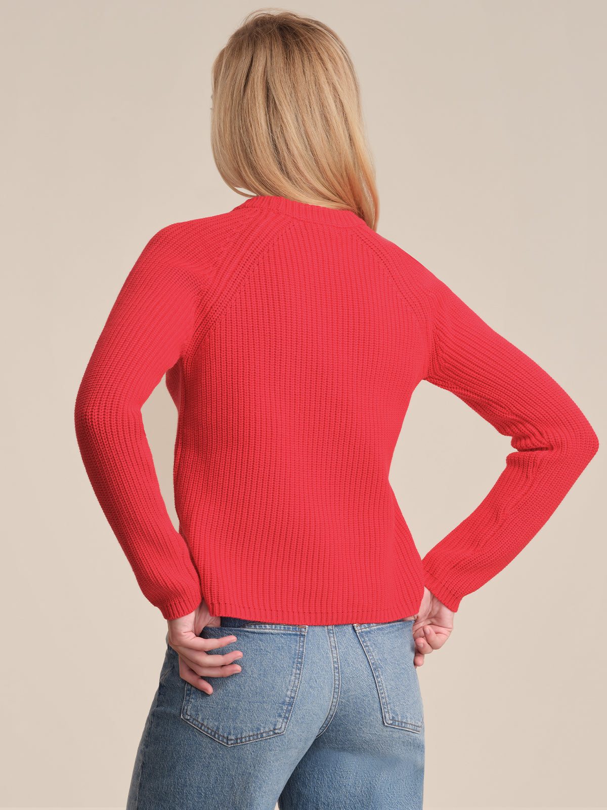 Jane Women's Crewneck Shaker Stitch Cotton Sweater - Soft Casual Pullover for Fall & Winter | Perfect for Office, Date Night and Weekend Outings