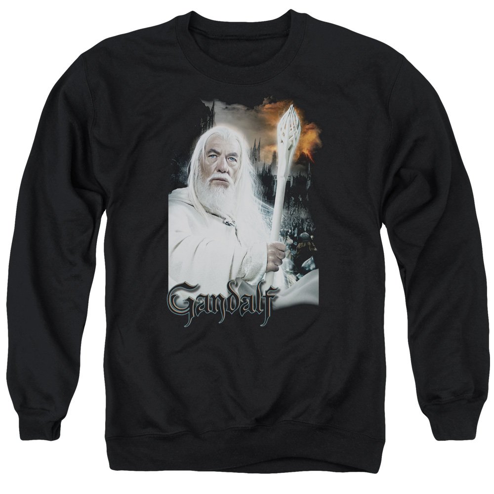 Lor Gandalf Unisex Crewneck Sweatshirt for Men & Women - Soft Cotton Pullover Hoodie for Casual Wear, Cosplay & Fantasy Fans