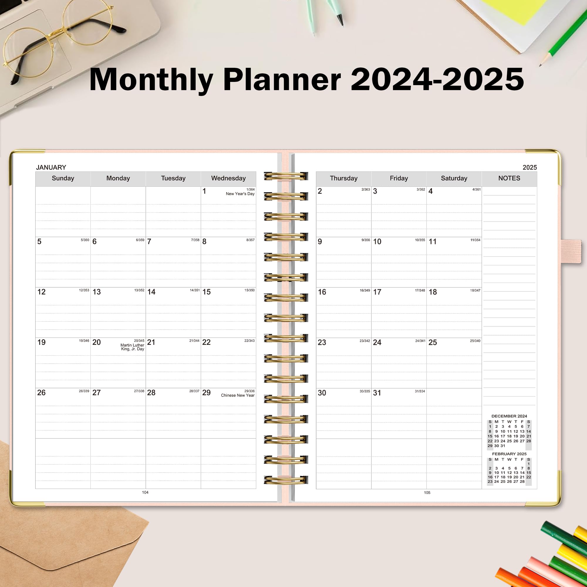 2024-2025 Academic Planner - Weekly & Monthly Teacher Planner (July 2024-June 2025) | A4 Size 8.5