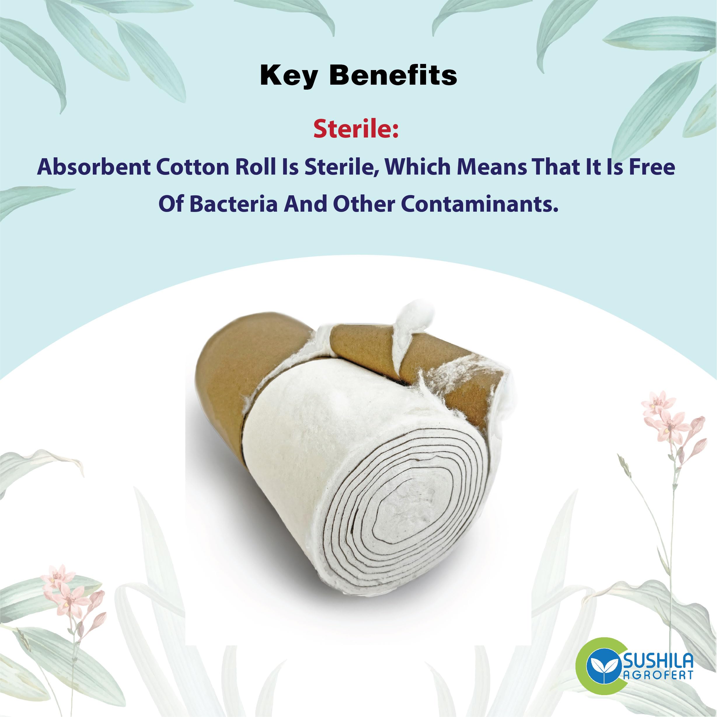 Absorbent Cotton Wool Roll 500g - Multipurpose Cotton Pads for Makeup Remover, Face Cleansing, Adult & Baby Care | Soft & Gentle for Beauty, First Aid, and Skincare Routines