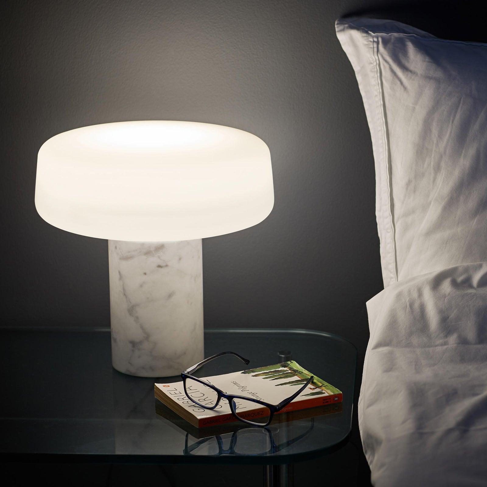 Modern Solid Wood Table Lamp - Warm White LED Light for Living Room, Bedroom, or Office Desk - Perfect for Reading, Working, and Creating Cozy Ambiance
