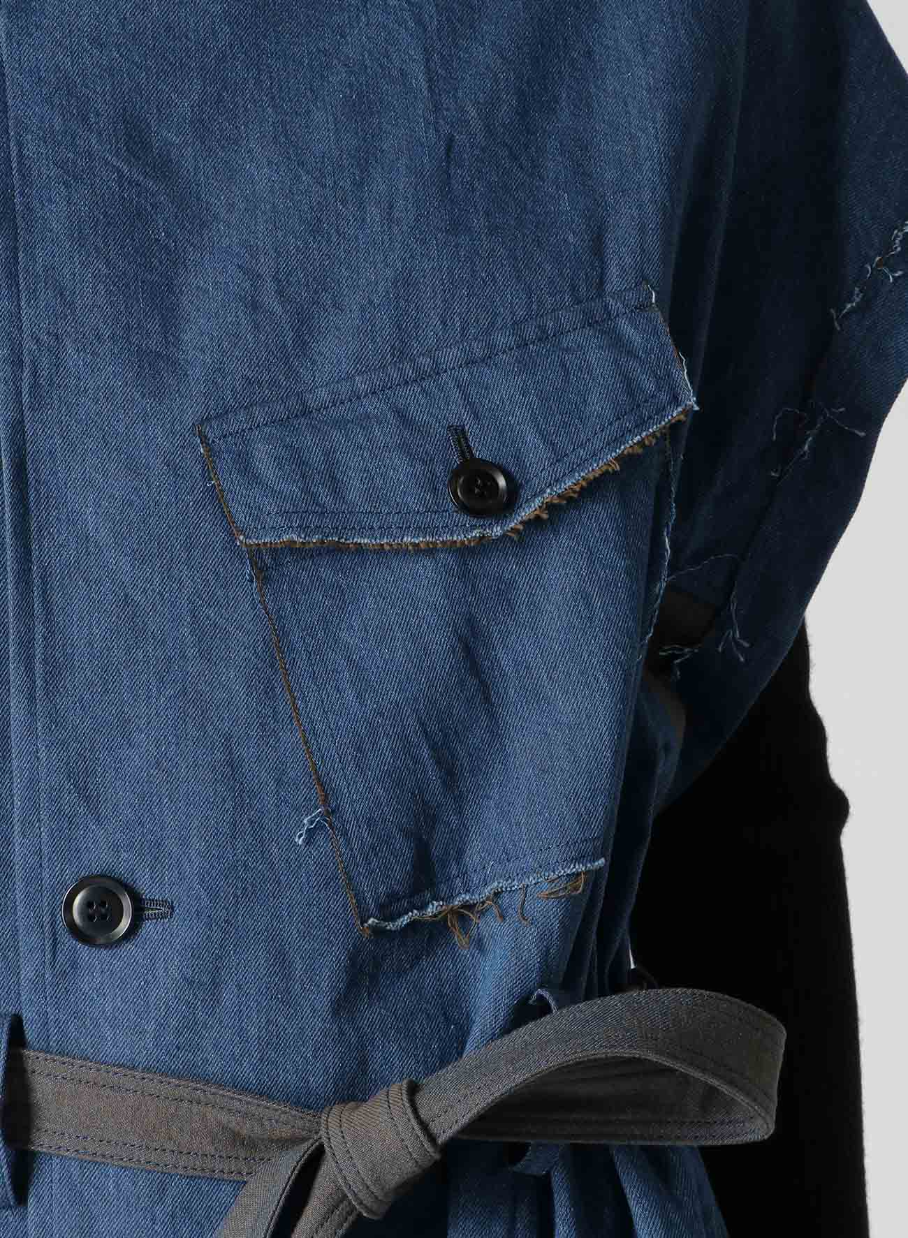 10oz Denim Surgical Gown Dress - Medical Scrub Uniform for Doctors & Nurses - Comfortable & Durable Workwear for Hospitals & Clinics