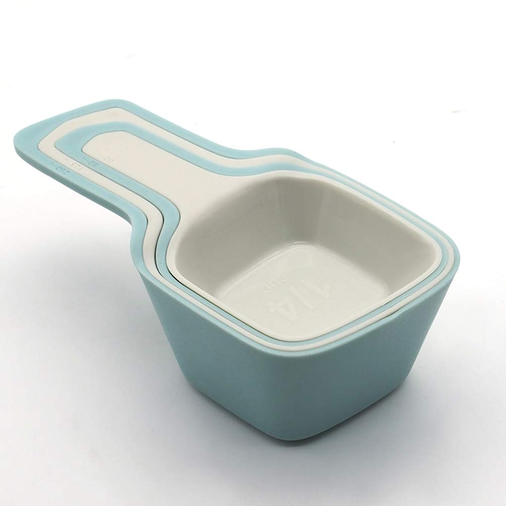 Hemoton 4-Piece Collapsible Plastic Measuring Cup Set - Durable Kitchen Measuring Spoons for Milk, Tea, Baking & Cooking - Perfect for Home, Restaurant & Bar Use
