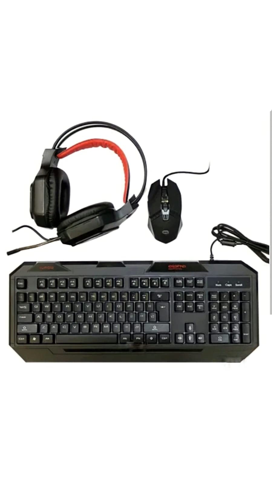 Tzumi 3-Piece Gaming Combo Set - Wired RGB Gaming Keyboard, Ergonomic Mouse & Noise-Cancelling Headset for PC, PS4, Xbox - Perfect for Esports, Streaming & Office Work