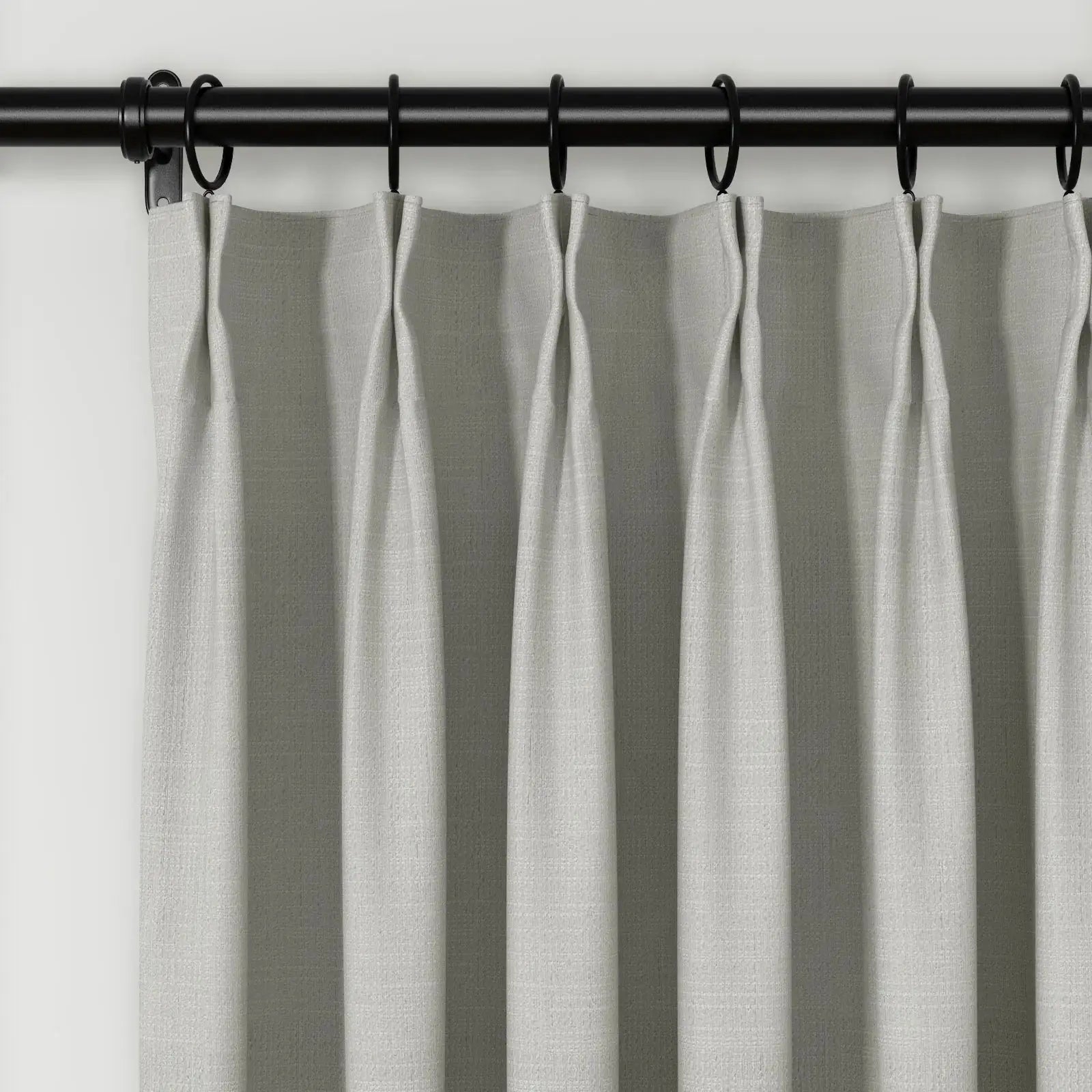 Lydia Cross Jacquard Pleated Curtains - Elegant Window Treatments for Living Room, Bedroom & Dining Room Decor