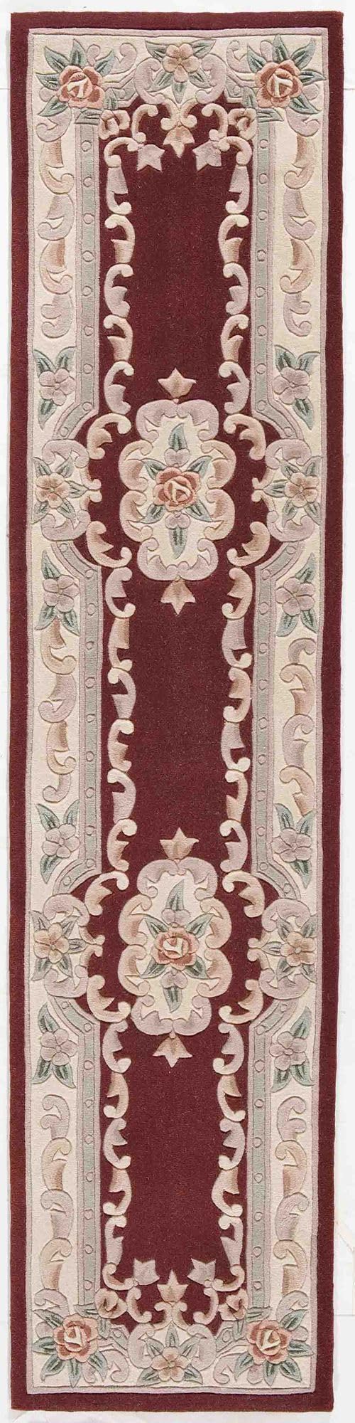 Rugs America RA21825 6x9 Feet Burgundy Area Rug - Soft & Durable Living Room Rug for Bedroom, Dining Room, and Home Decor