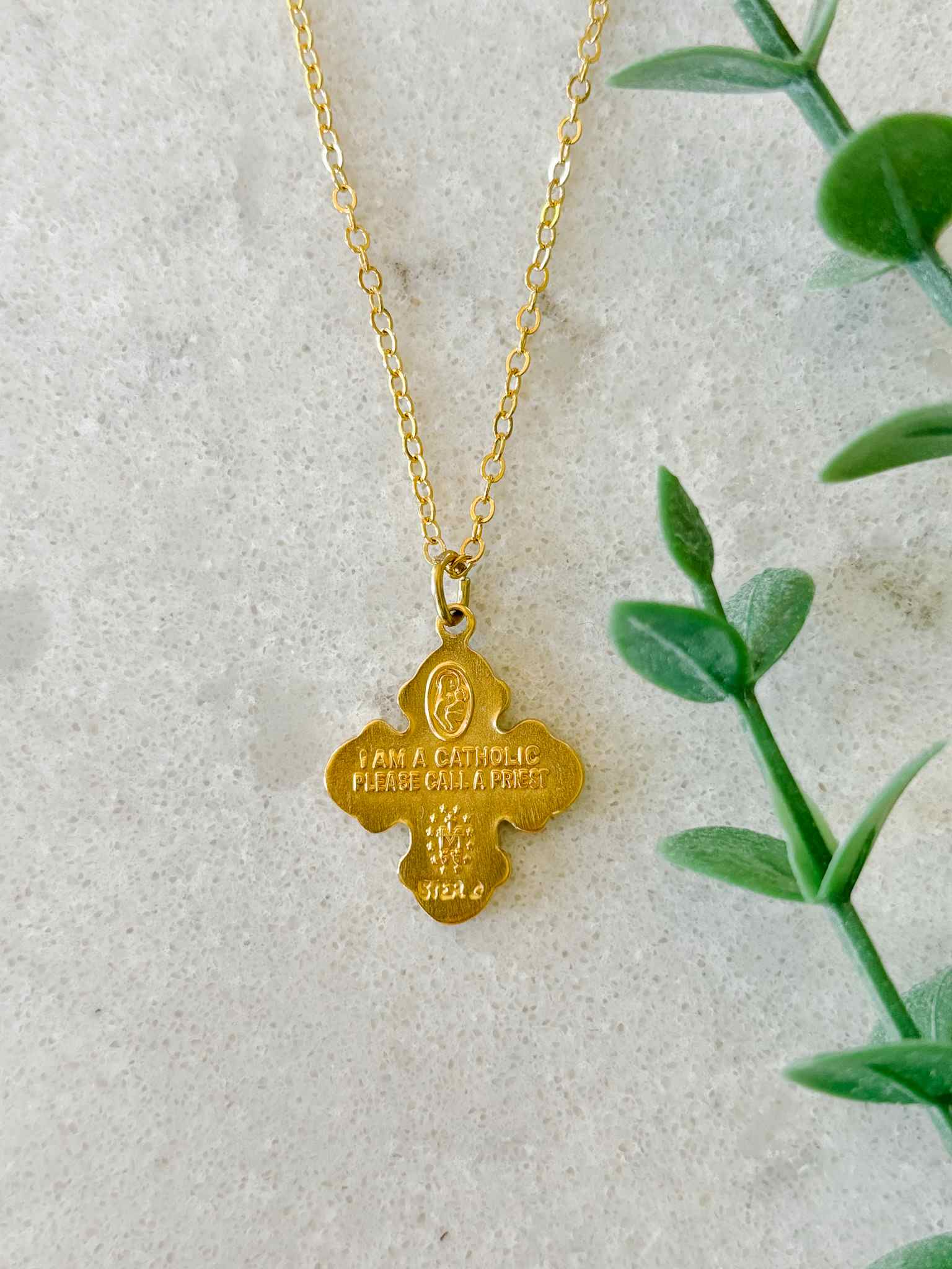 4-Way Cross Petite Necklace for Women - Elegant Layered Necklace for Everyday Wear, Gift for Her, Religious Jewelry