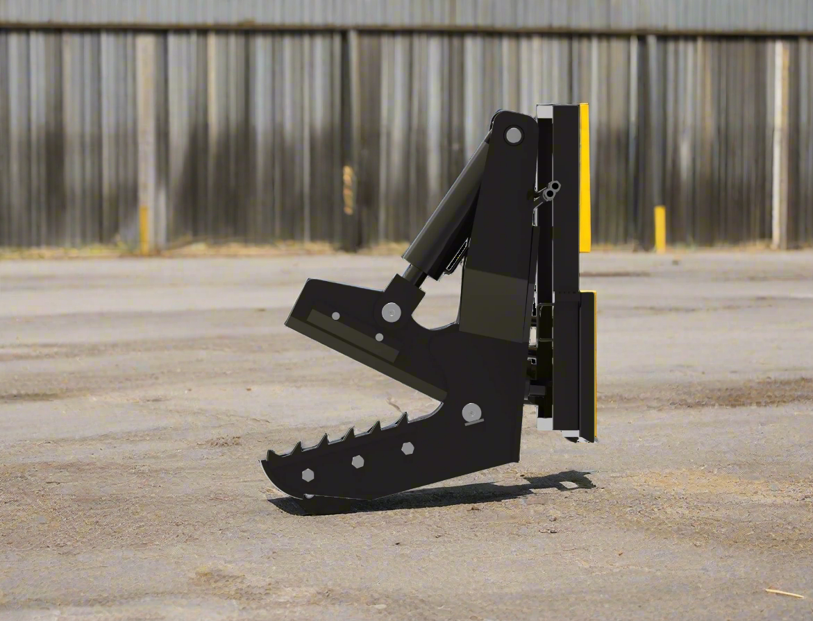 Skid Steer Adjustable Rotating Tree Shear Attachment - Heavy Duty 965091 for Land Clearing, Forestry & Brush Cutting