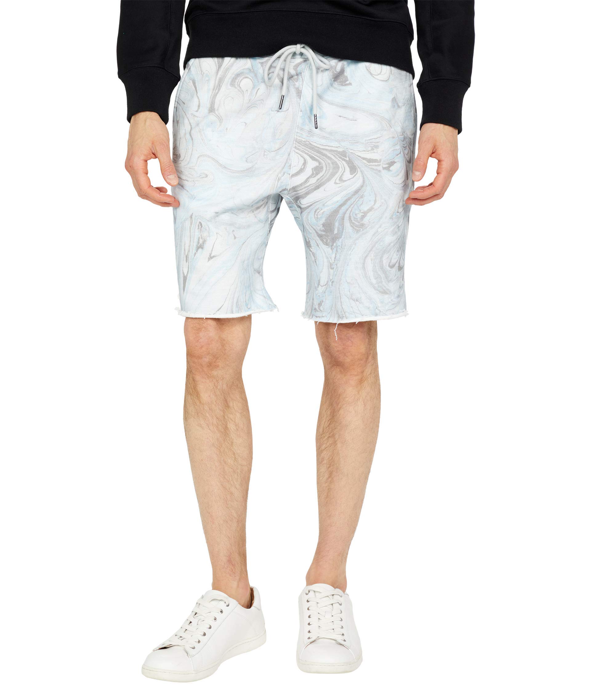 Joe's Jeans Marble Dye French Terry Fleece Shorts for Women - Soft Comfortable Lounge Shorts for Yoga, Running, Travel & Home Wear