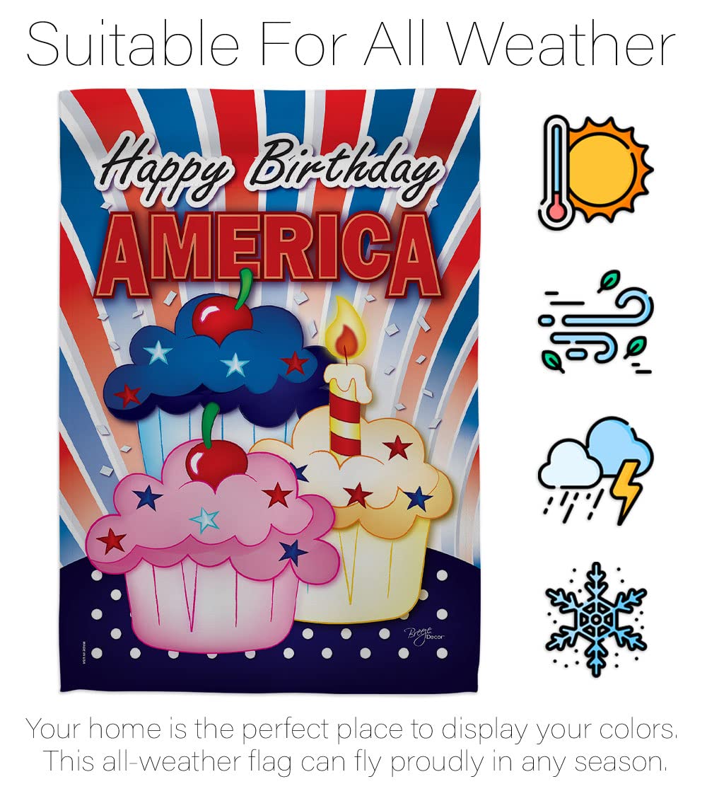 American Cupcake Patriotic House Flag Set - 28