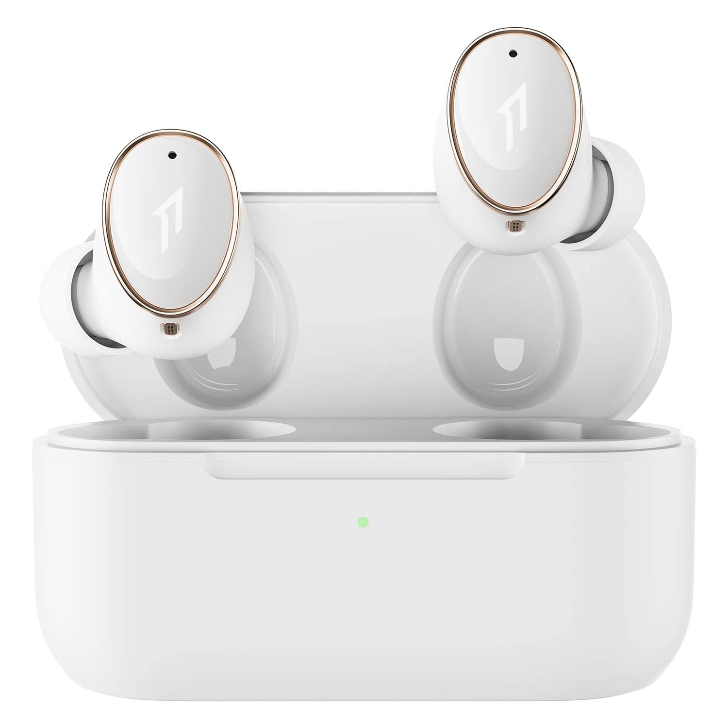 1MORE EVO Wireless Earbuds with Active Noise Cancelling (ANC) - Bluetooth 5.2 Hi-Res Audio Headphones, Dual Driver HiFi Sound, LDAC Support, 6-Mic Clear Calling, 28H Battery & Wireless Charging (White) - Perfect for Travel, Workouts & Commuting