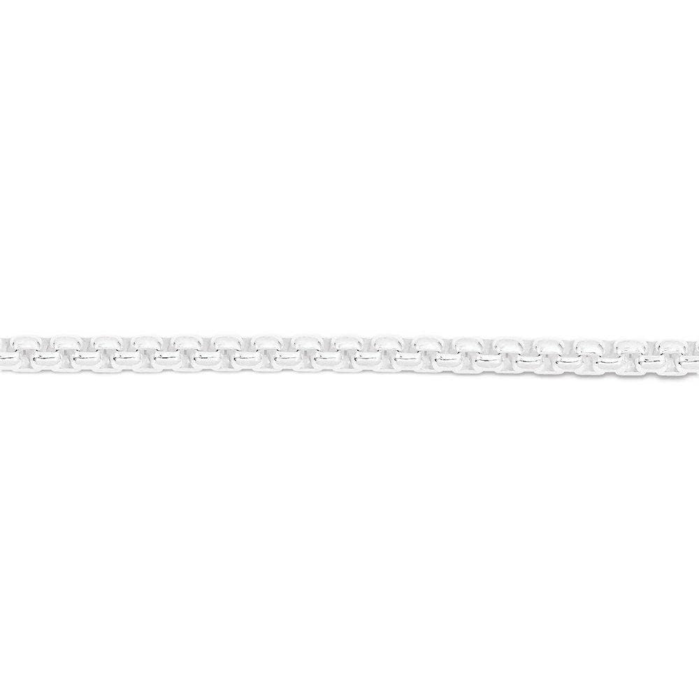 Sterling Silver 3.6mm Round Box Chain Necklace for Men & Women - Durable & Hypoallergenic Jewelry for Everyday Wear, Gifts & Special Occasions