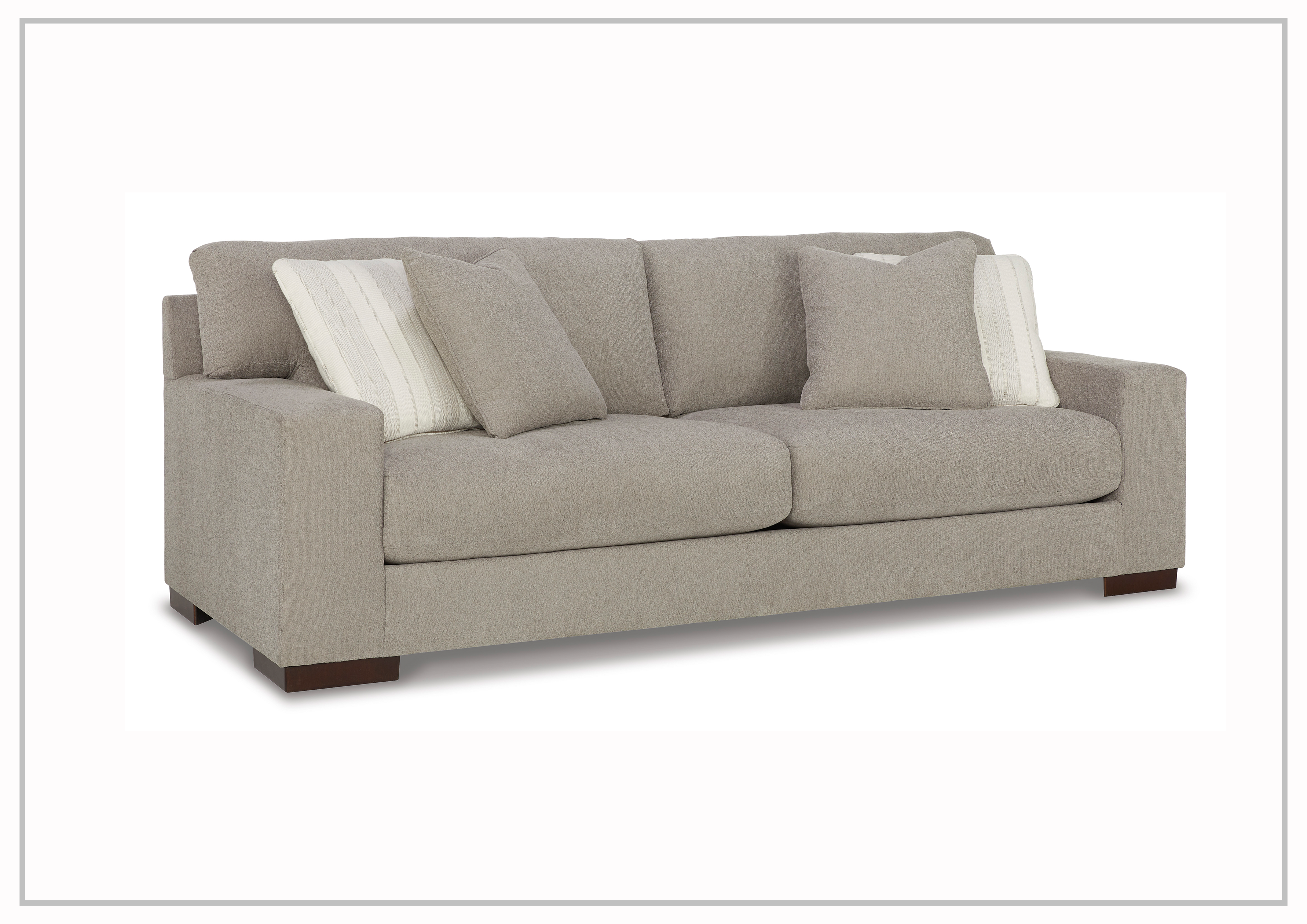 Gio Italia Modena 3-Seater Fabric Sofa in Beige | Modern Living Room Furniture | Comfortable Couches for Home, Office & Lounge