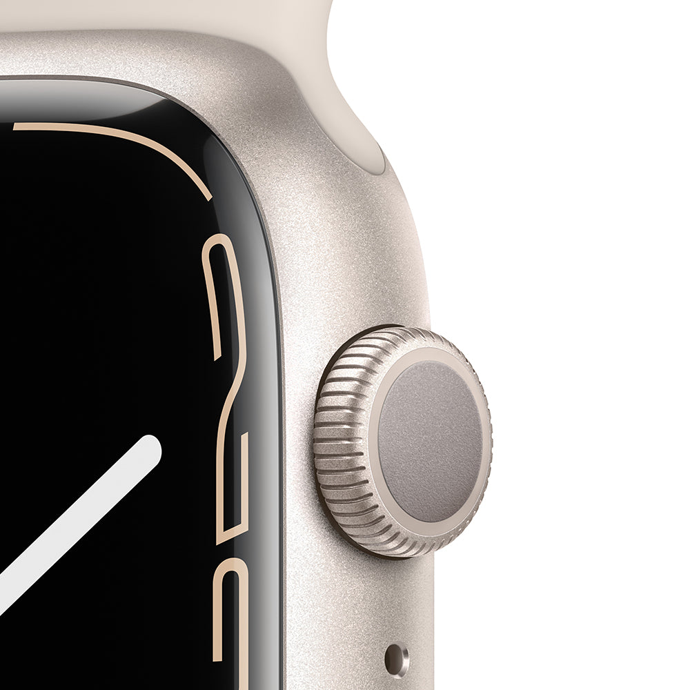 Apple Watch Series 7 (45mm) GPS + Cellular, Aluminum Case with Sport Band - Stylish Smartwatch for Fitness Tracking & Daily Use