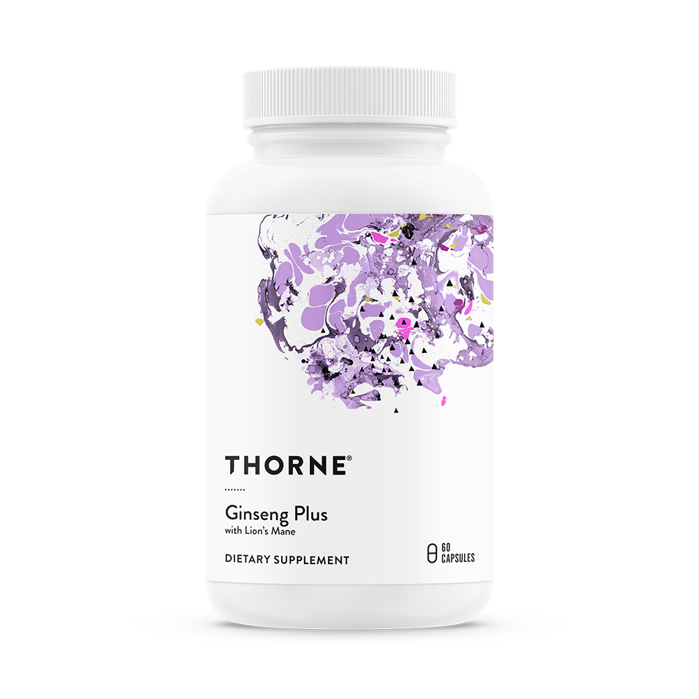 Thorne Ginseng Plus (SF826) - Premium Ginseng Supplement for Energy & Focus - Boost Stamina & Mental Clarity - Ideal for Busy Professionals & Students