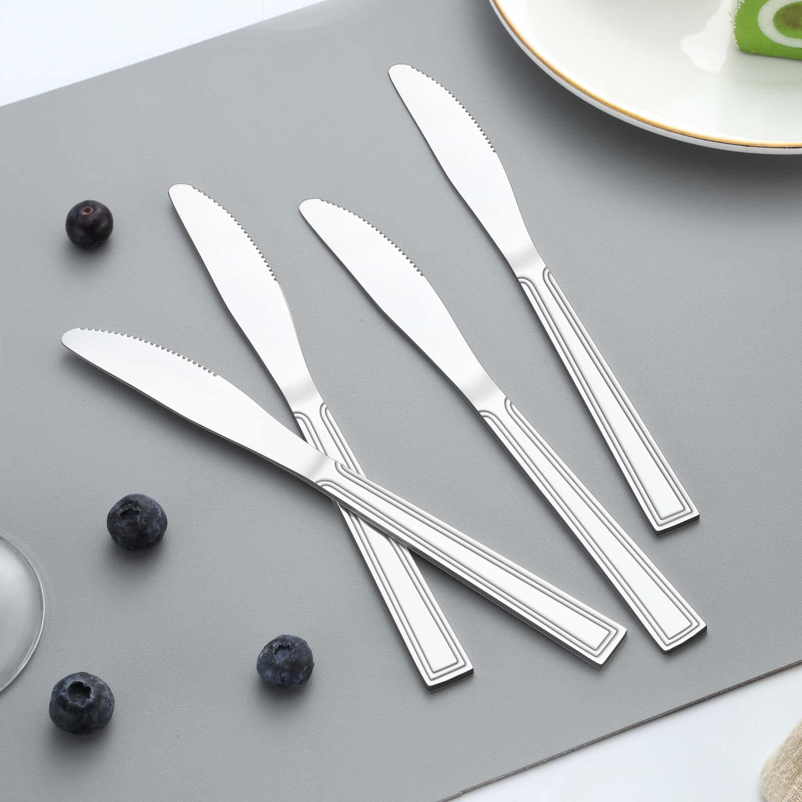 24-Piece Stainless Steel Dinner Knife Set - 8.1