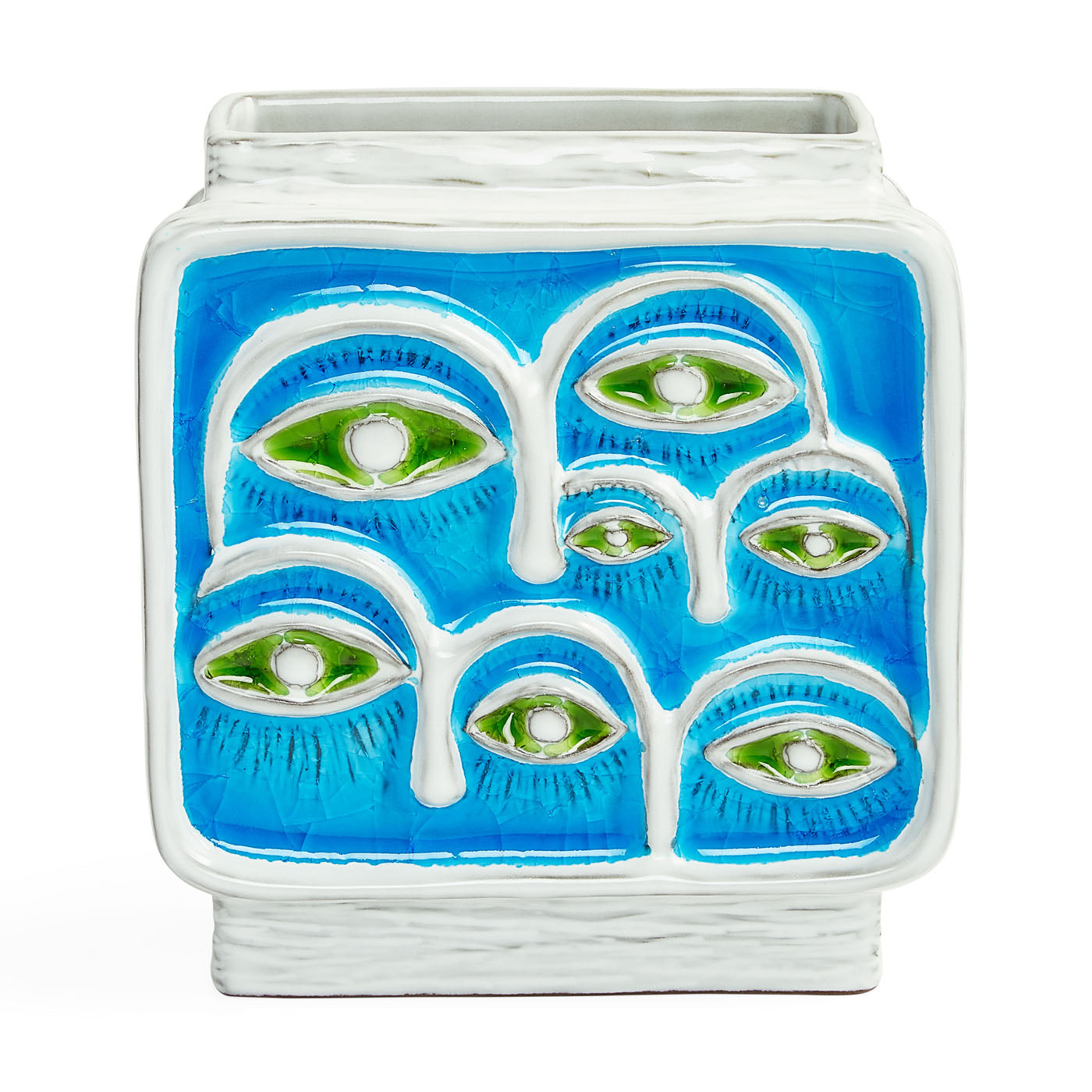 Handmade Glass Menagerie Eyes Vase - Unique Decorative Centerpiece for Home, Wedding & Gift Giving