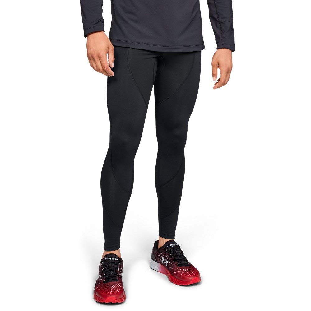 Under Armour Men's ColdGear Reactor Run Speedpocket Tights V2 - Thermal Running Leggings for Winter Training & Outdoor Sports