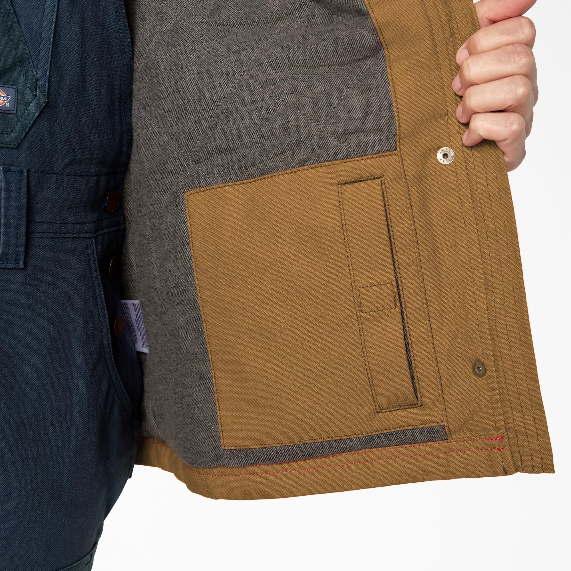 Dickies Women's Waxed Canvas Chore Coat - Durable Work Jacket for Outdoor Activities, Gardening & Casual Wear