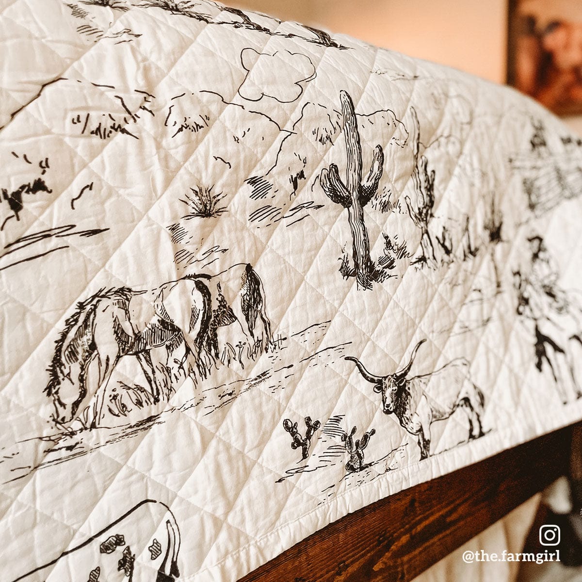 Ranch Life Printed Reversible Quilt Set - Western Farmhouse Bedding for Queen Size Beds - Perfect for Farmhouse Decor, Guest Rooms & Cozy Cabin Retreats