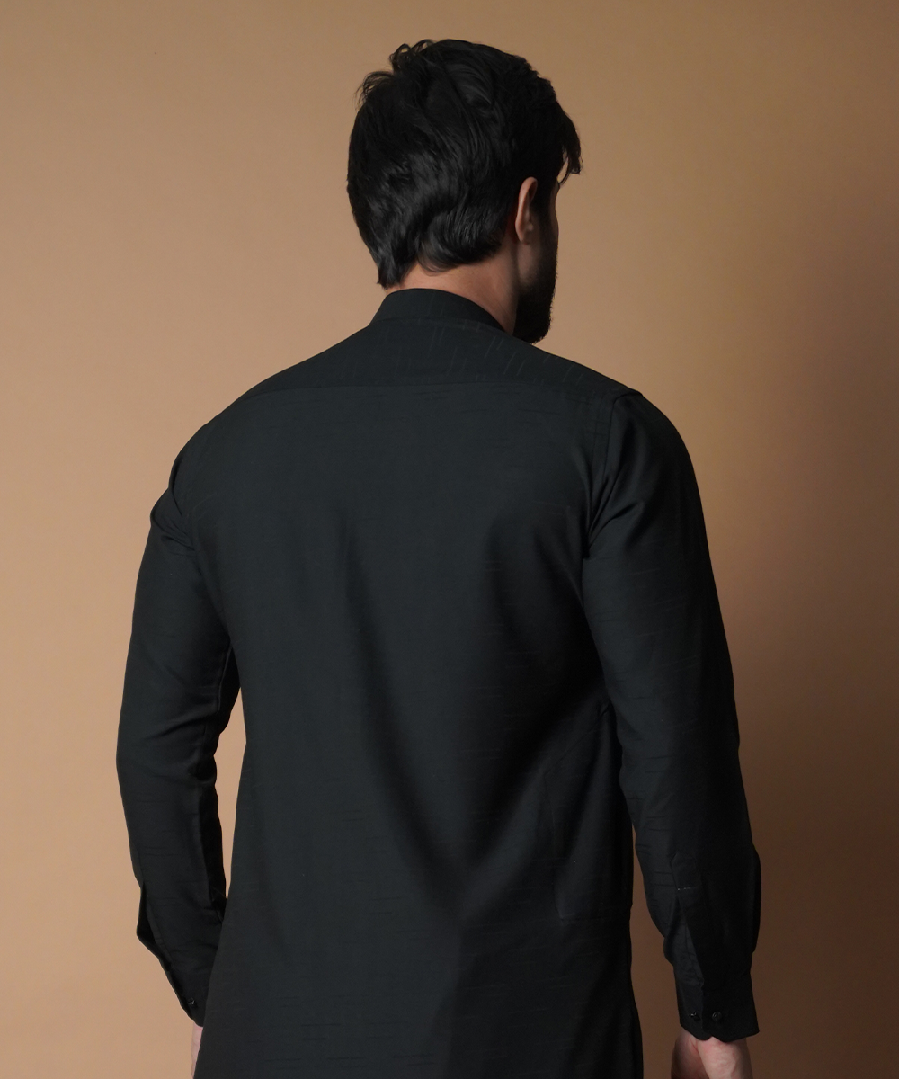 Classic All Black Shalwar Kameez - Traditional Pakistani Outfit for Men & Women | Perfect for Weddings, Eid & Special Occasions