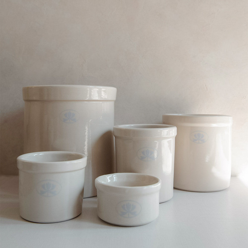 Roan Iris Ceramic Crock Pot - Handcrafted Stoneware for Cooking, Serving & Storage | Perfect for Soups, Stews & Kitchen Decor