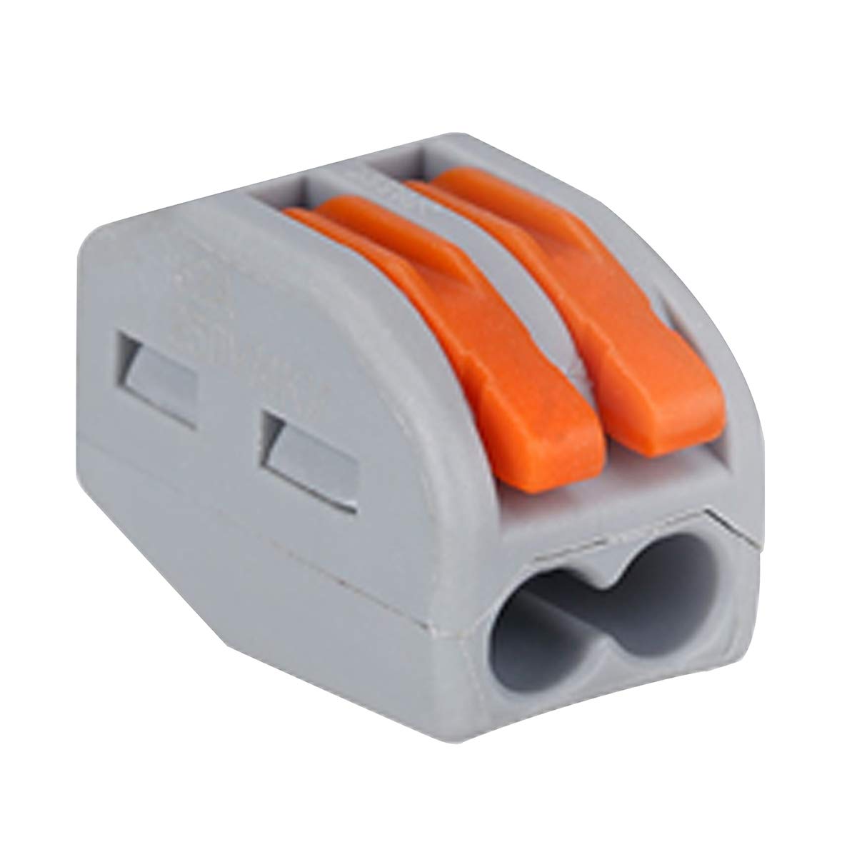 Compact Lever Wire Connectors - Fast Connection Splicing Terminals for 28-12 AWG Wires (60 Pack) | Quick Electrical Connectors for Home Wiring, DIY Projects & Automotive Repairs