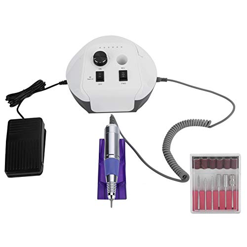**Low Noise 35000 RPM Electric Nail File - Professional Manicure Drill Machine for Acrylic Nails, Gel Polish & DIY Home Nail Care (Perfect for Teens & Adults, Salon-Quality Results, US Compliant)**    **Usage Scenarios:** Ideal for at-home manicures, salon professionals, acrylic nail application, gel polish removal, and DIY nail art.