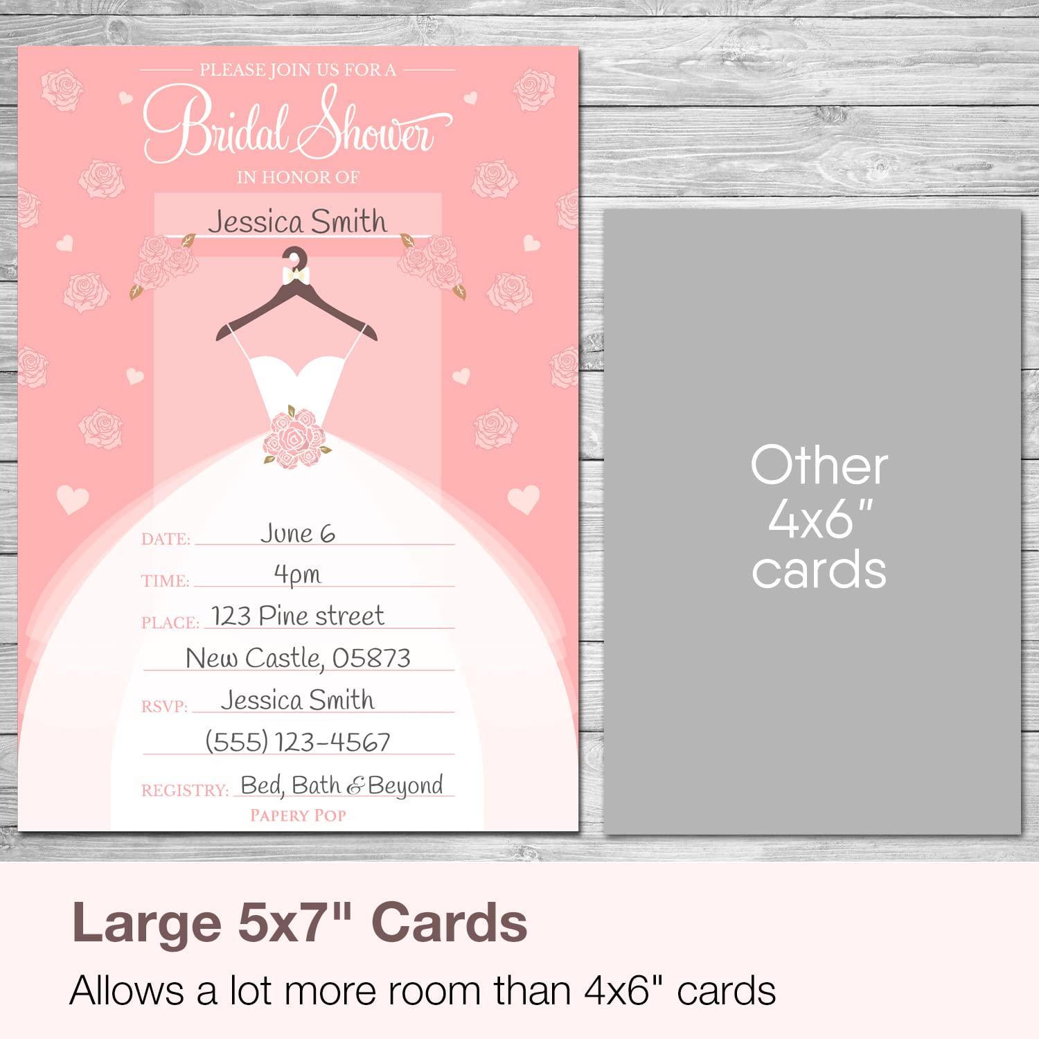 30 Pack Elegant Bridal Shower Invitations with Envelopes - Premium Wedding Shower Invites for Bridal Party, Baby Shower & Anniversary Celebrations