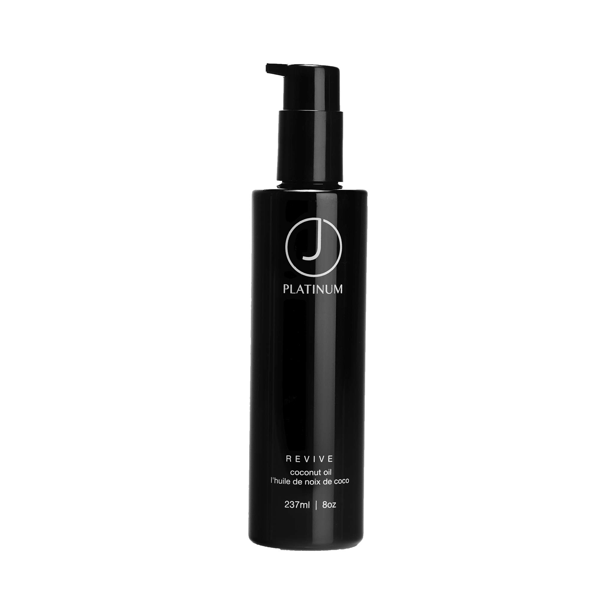 J Beverly Hills Platinum Revive Hair Oil with Argan Oil - Heat Protectant & Nourishing Treatment for Damaged Hair (0.33oz, 3.4oz, 8oz) | Salon-Quality Shine & Frizz Control for Daily Styling & Heat Tools