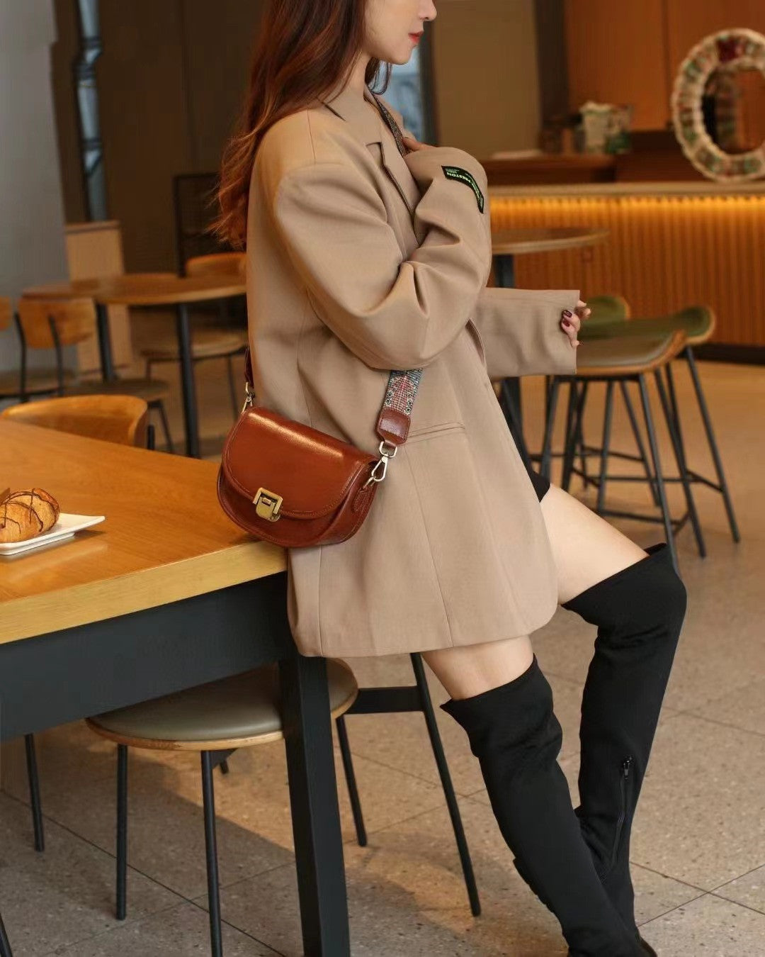 Elegant Flap Saddle Bag for Women - Stylish Crossbody Purse with Adjustable Strap | Perfect for Work, Travel & Everyday Use