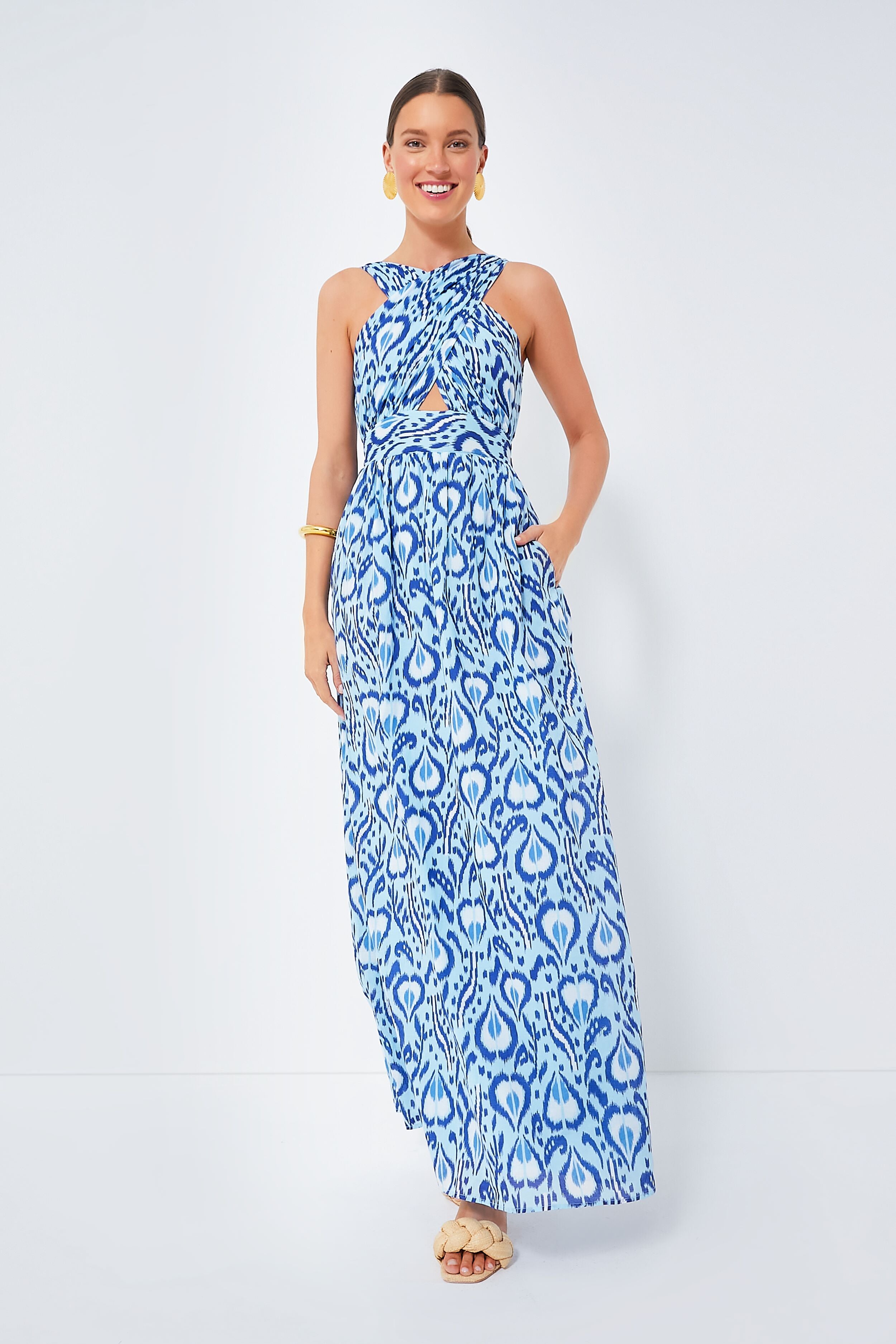 Bosphorus Sage Dress - Elegant Flowy Maxi Dress for Women | Perfect for Weddings, Parties & Summer Outfits