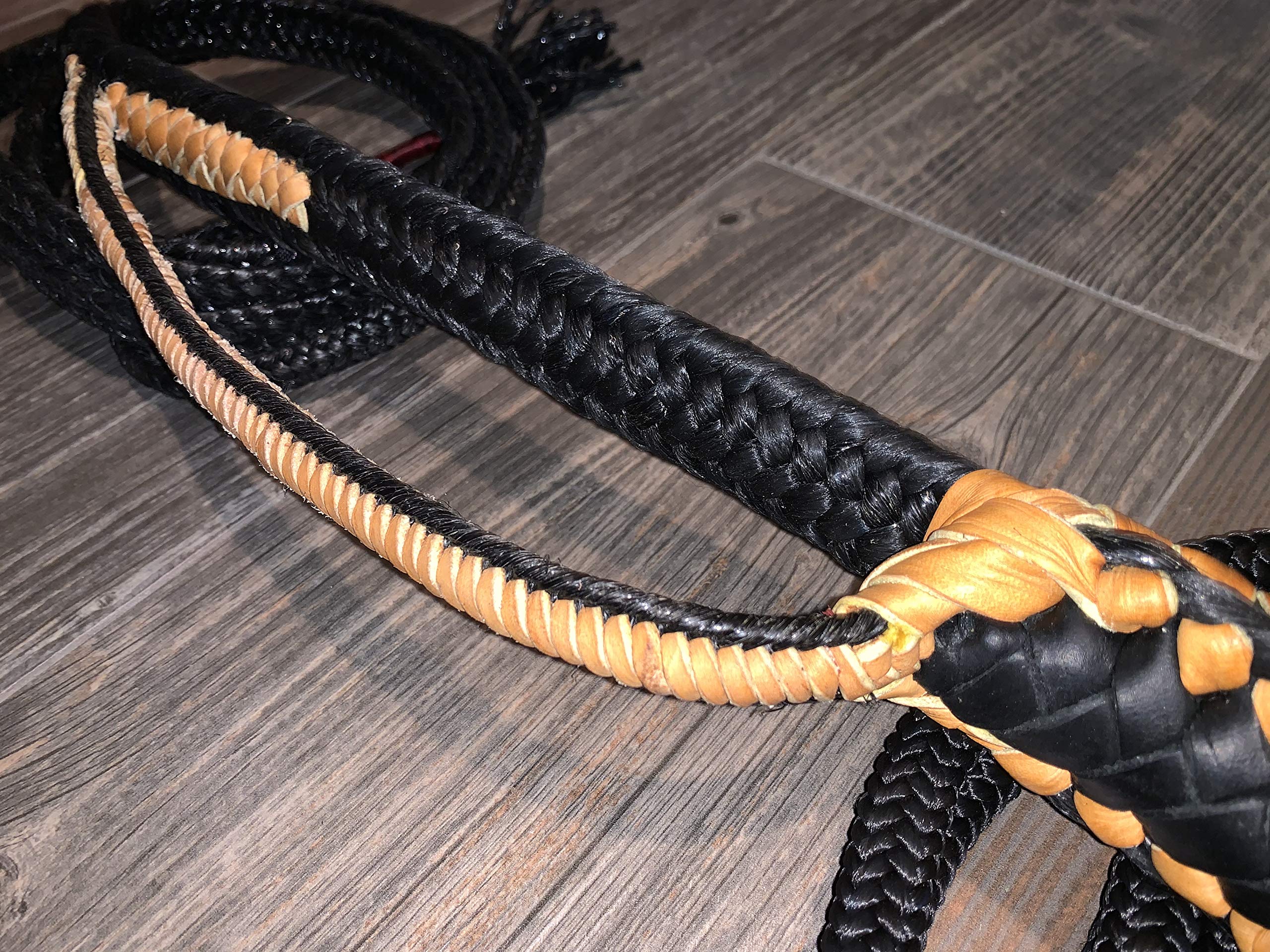 Bull Rope for Rodeo Riding - EPT Signature Black Pro 9/7 LH Soft 3/4 x 3/4 - 16' Professional Bull Riding Rope for Rodeo Competitions & Training - Perfect for Bull Riders & Rodeo Athletes