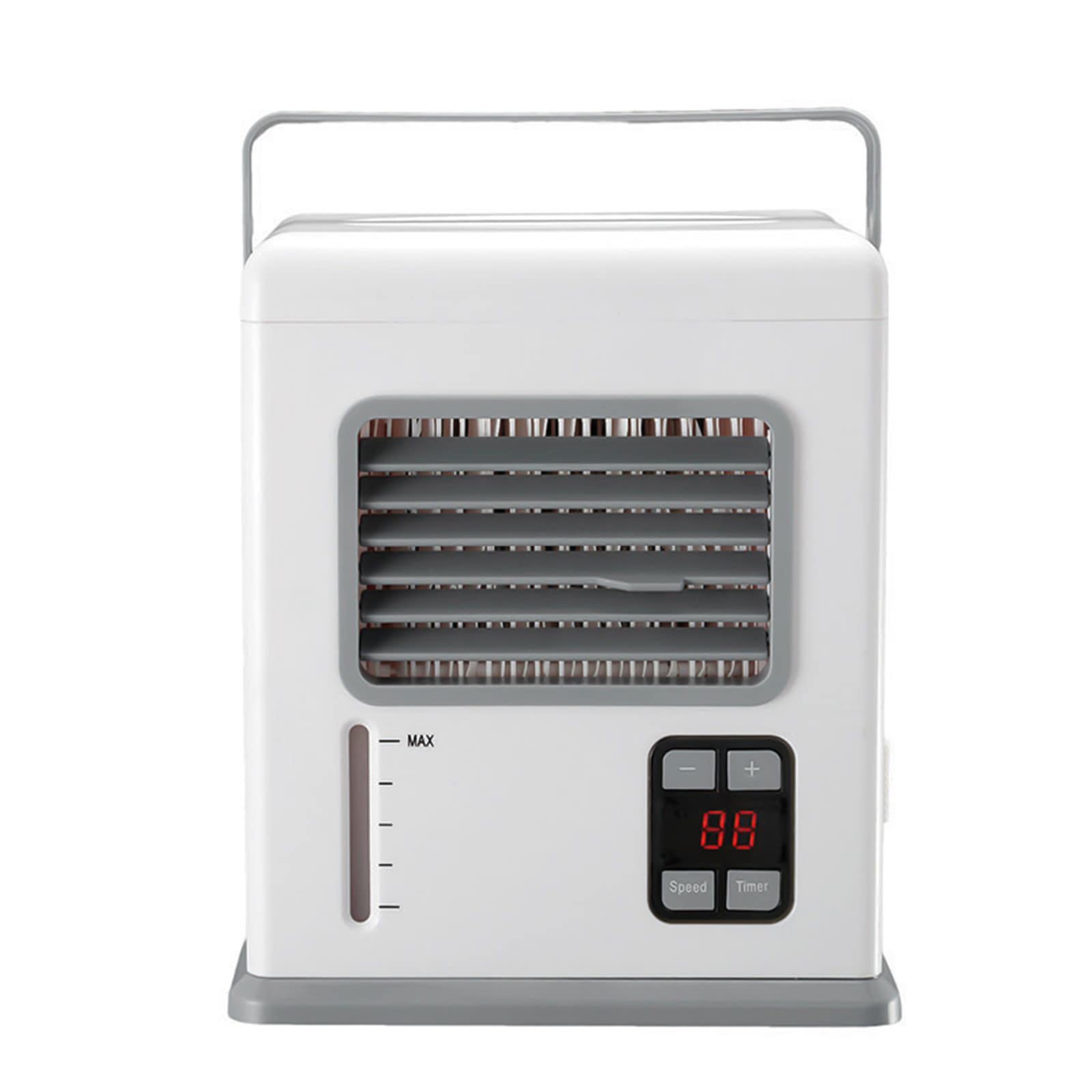 Portable Air Conditioner Fan - 2 Speed Evaporative Air Cooler with Timer, USB/AC Powered, Energy Saving & Quiet for Home, Office, Bedroom | Add Ice Water for Enhanced Cooling | Perfect for Summer, Small Spaces & Personal Use