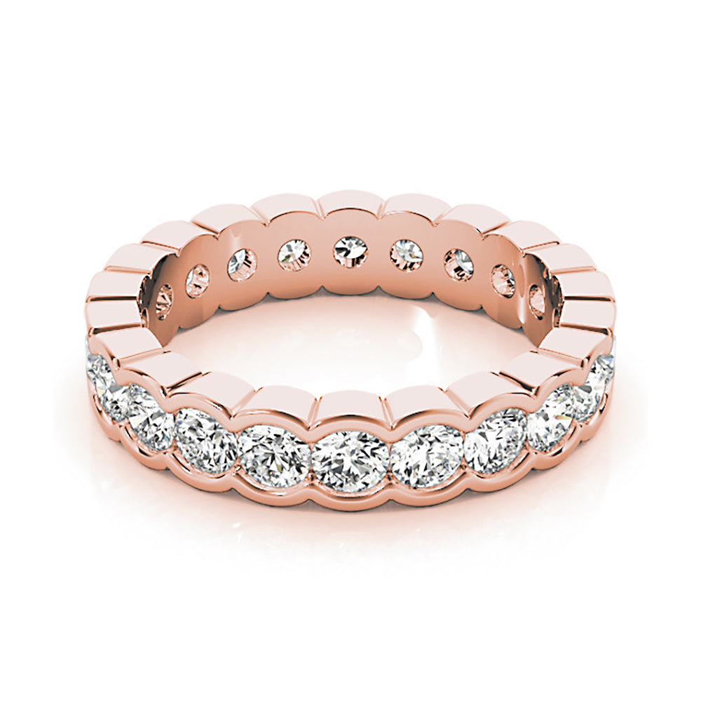 3.00 Carat Total Weight (CTW) Round Diamond Eternity Band Ring - 14K White Gold Wedding Band, Anniversary Gift for Her, Perfect for Bridal Jewelry & Special Occasions