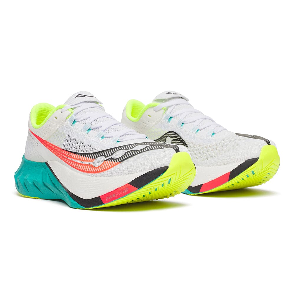 Saucony Women's Endorphin Pro 4 Running Shoes - Lightweight Carbon Fiber Racing Sneakers for Marathon & Road Racing - Perfect for Long Distance Training & Competitive Running