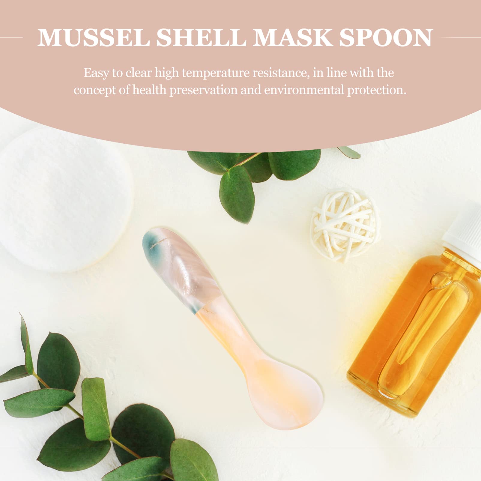 1pc Frosted Lipstick & Makeup Spatula Set - River Clamshell Mask Spoon, Face Clay Beauty Scoop, Cosmetic Applicator for Skincare & Makeup - Perfect for Facial Mud Masks, Cream Application & Lipstick Storage