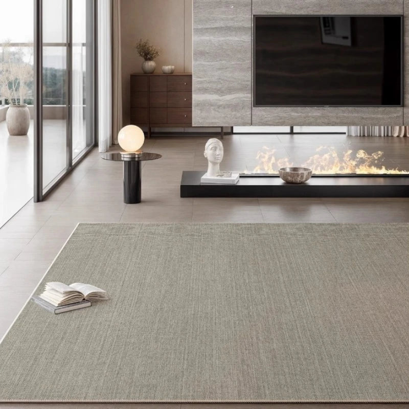 Luxury Plush Velvet Waterproof Minimalist Area Rug - Soft Non-Slip Living Room Carpet for Bedroom, Dorm & Home Decor