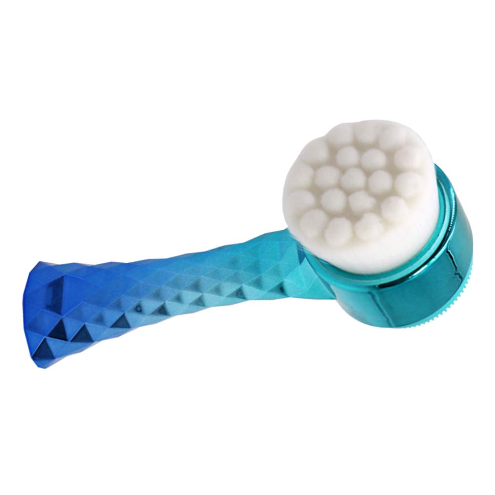 Professional Double-Sided Facial Brush - Pore Cleaner & Blackhead Remover Tool for Deep Exfoliation & Skin Massage | 3D Face Scrubber for Spa & Home Skincare Routine