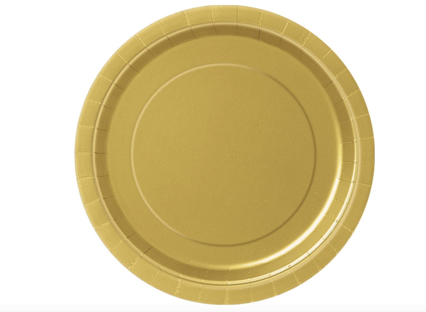 Elegant 7-Inch Gold Round Disposable Dessert Plates - Perfect for Birthday Parties, Weddings, and Special Events