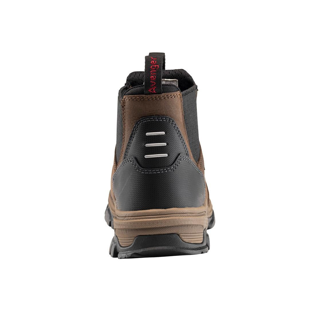 Ripsaw Puncture Resistant Alloy Toe Chelsea Work Boots for Men - Brown Leather Safety Shoes for Construction & Warehouse Work