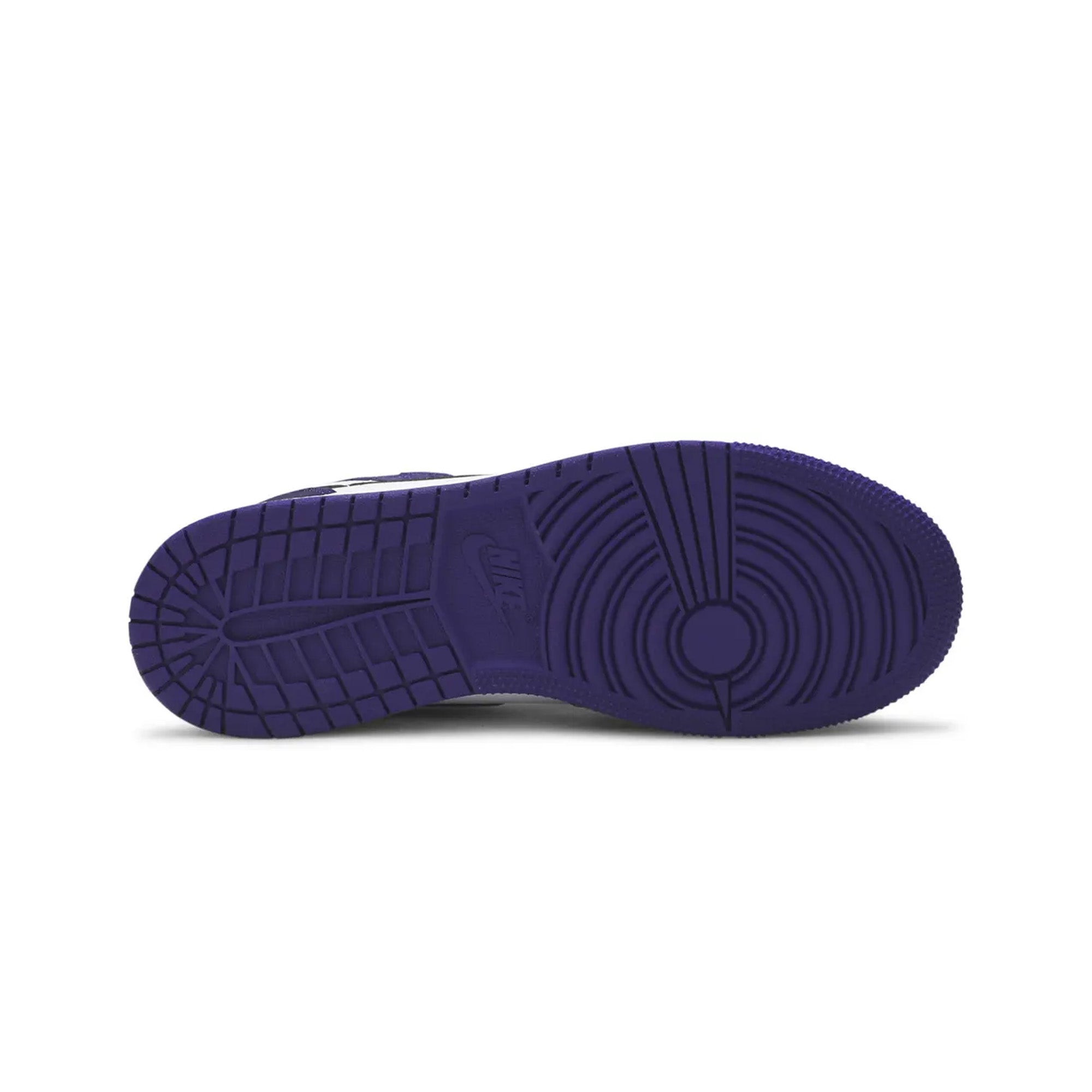 Air Jordan 1 'Court Purple 2.0' GS Basketball Shoes - Purple & White Retro Sneakers for Women & Girls - Perfect for Streetwear, Casual Outfits & Basketball Games