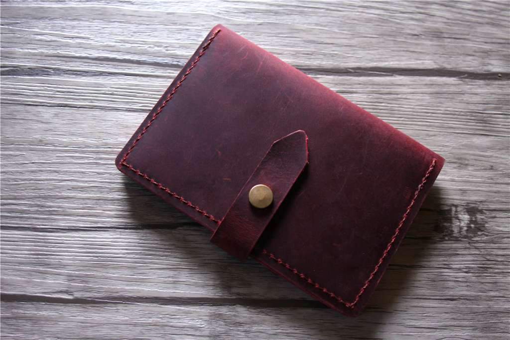 Personalized Engraved Burgundy Leather Passport Holder - RFID Blocking Travel Wallet for Men & Women - Perfect for International Trips & Business Travel