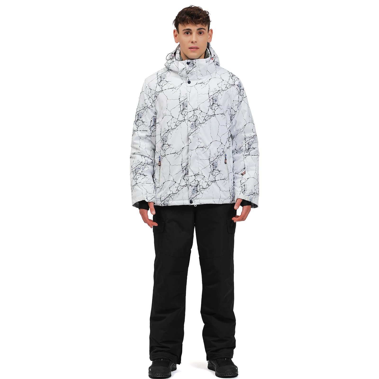 YEEFINE Men's Waterproof Ski Suit Set - Insulated Winter Snowboard Jacket & Pants for Skiing, Snowboarding & Outdoor Activities | Windproof Thermal Snowsuit for Cold Weather Adventures