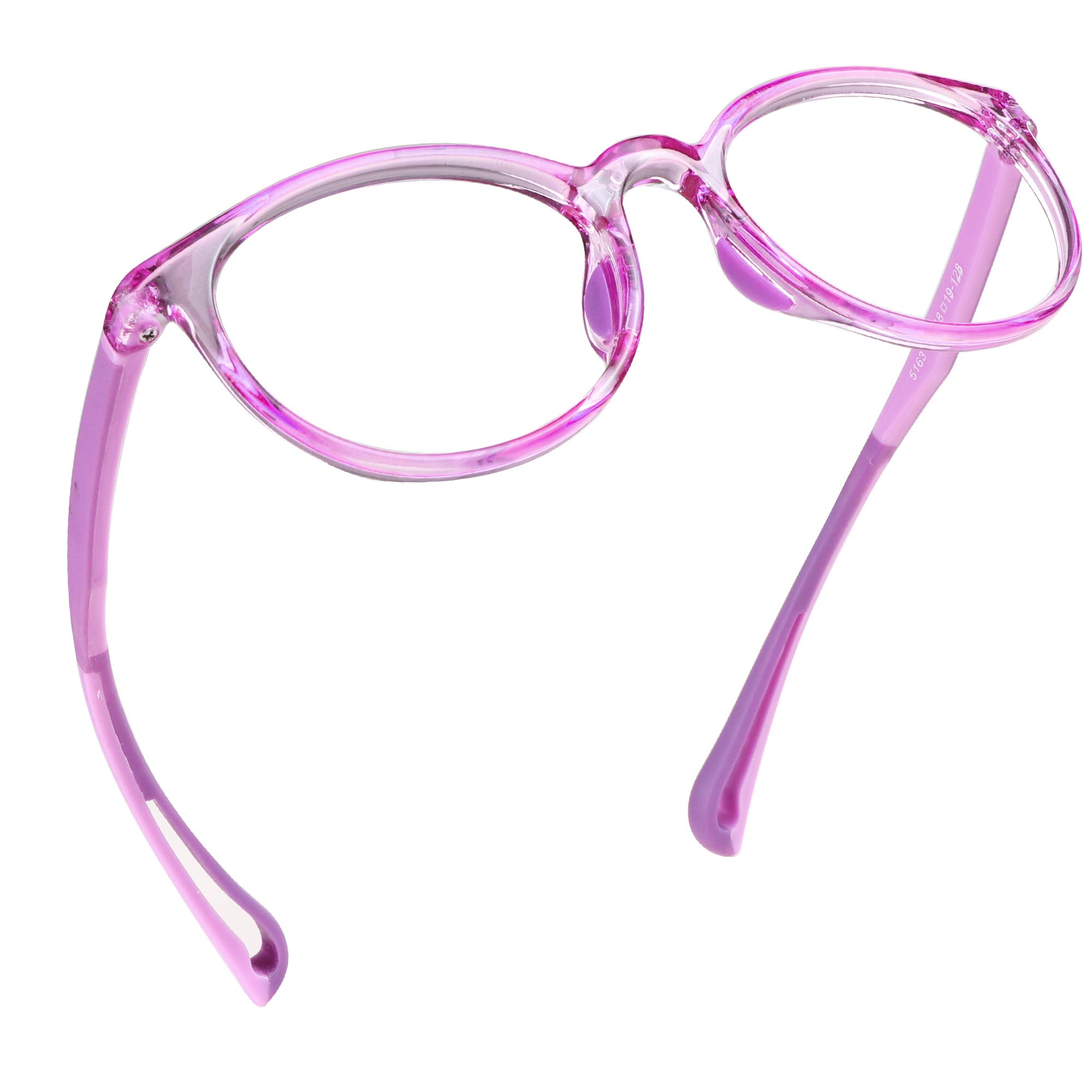 LifeArt Blue Light Blocking Glasses for Kids - 85% Harmful Blue Light Filter, UV400 Protection, Anti Eyestrain & Blurry Vision - Computer & Reading Glasses with Anti-Glare (Pink) - Perfect for Online Classes, Gaming & Screen Time