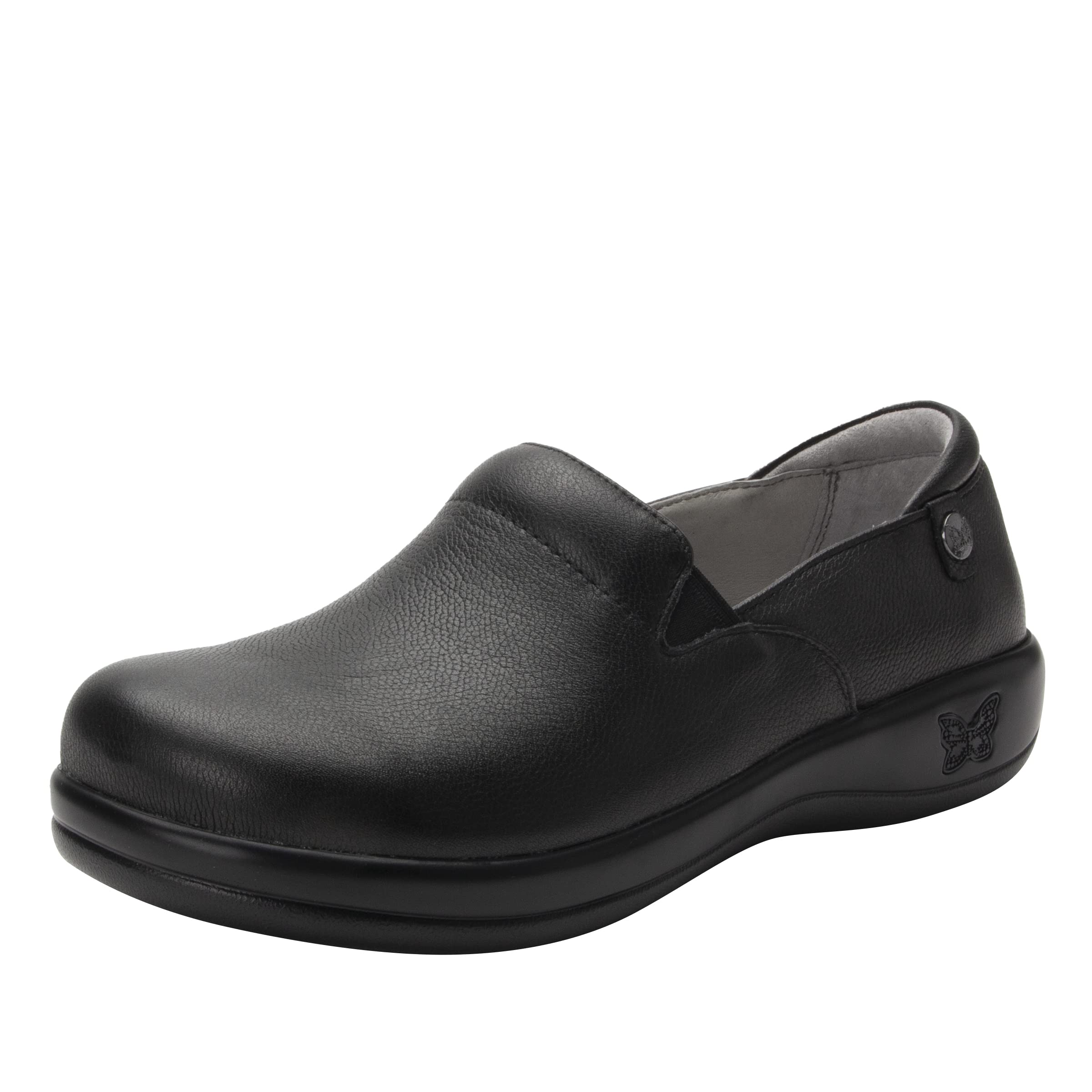 Alegria Women's Keli Leather Slip-On Shoes - Comfortable & Stylish Loafers for Work, Nursing, and Everyday Wear